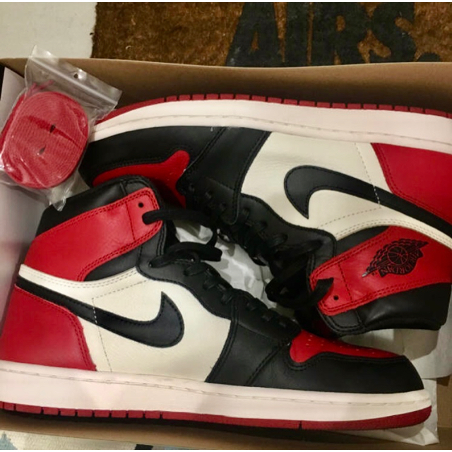 Air jordan 1 bred toe 確実正規品