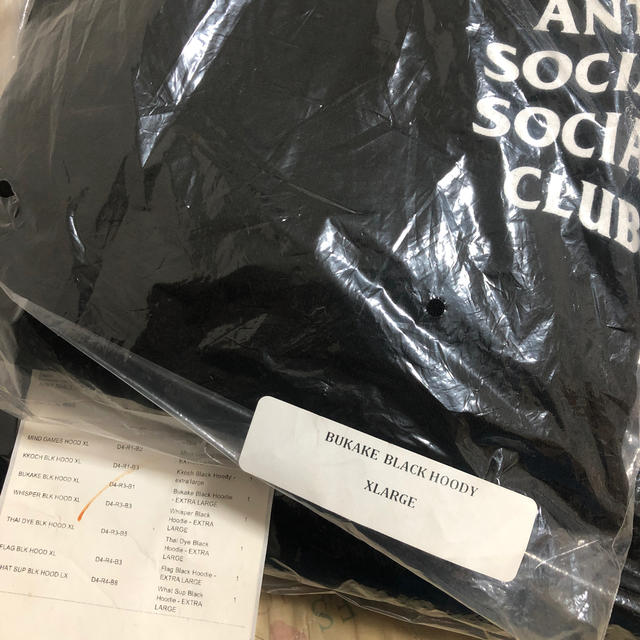 ANTI(アンチ)のAnti Social Social Club BUKAKE HOODY XL メンズのトップス(パーカー)の商品写真