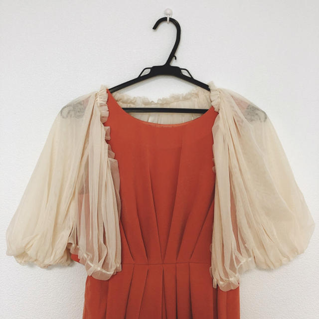 INGRID(イングリッド)のシフォン ボレロ ベージュ レディースのフォーマル/ドレス(その他)の商品写真