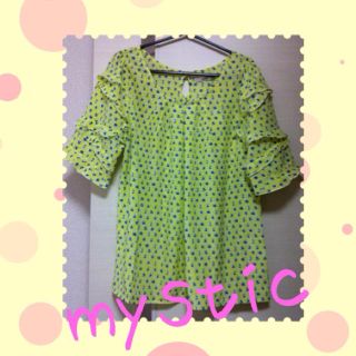 ミスティック(mystic)のmystic◇ネオン花柄袖フリルブラウス(シャツ/ブラウス(長袖/七分))