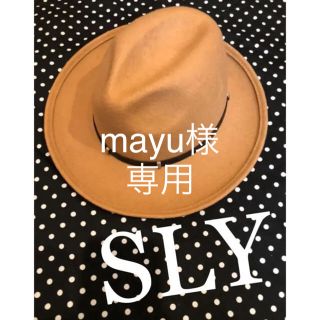 スライ(SLY)の【送料無料】 SLYハット／キャメル(ハット)