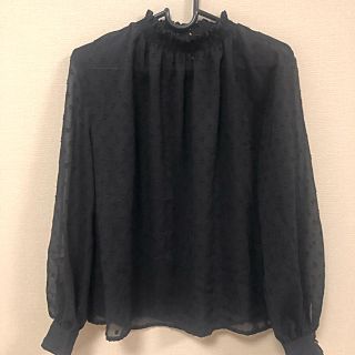 ロペピクニック(Rope' Picnic)のRope'Picnic 黒 シースルーブラウス ロペピクニック オシャレ 秋冬(シャツ/ブラウス(長袖/七分))