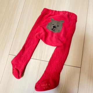 ギャップキッズ(GAP Kids)の美品　babygap ベビーギャップ　くまさんタイツ　0-12m(靴下/タイツ)