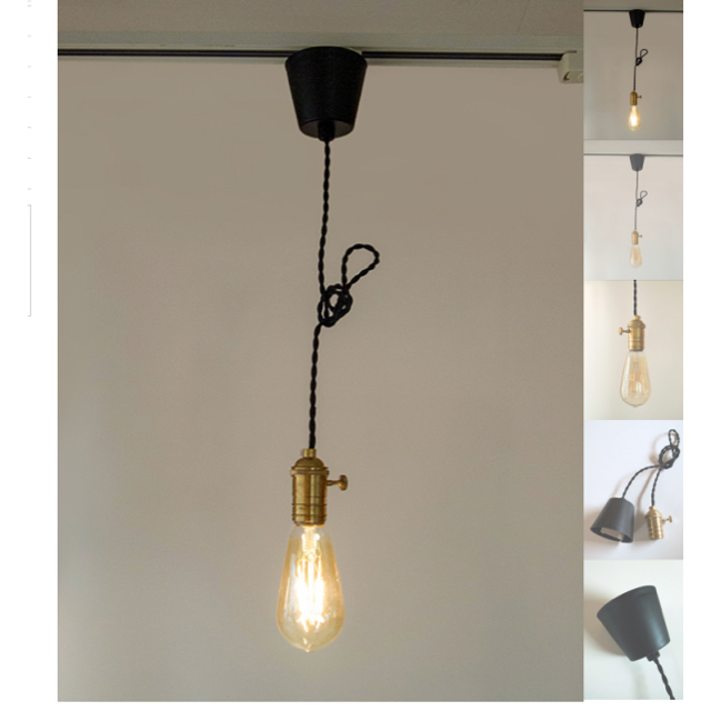 IDEA 電球型 照明 ペンダント ライト 2台セット インテリア/住まい/日用品のライト/照明/LED(天井照明)の商品写真