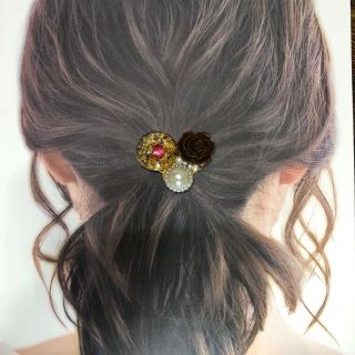 ハンドメイド ポニーフック(ヘアアクセサリー)