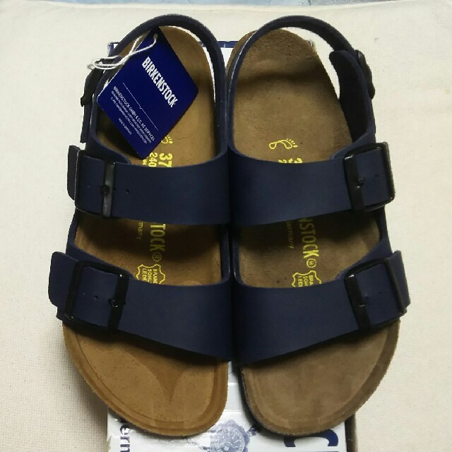 BIRKENSTOCK(ビルケンシュトック)の【新品未使用】ﾋﾞﾙｹﾝｼｭﾄｯｸ ミラノ 37 ﾈｲﾋﾞｰ レディースの靴/シューズ(サンダル)の商品写真