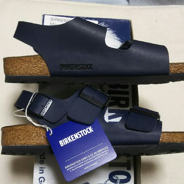 BIRKENSTOCK(ビルケンシュトック)の【新品未使用】ﾋﾞﾙｹﾝｼｭﾄｯｸ ミラノ 37 ﾈｲﾋﾞｰ レディースの靴/シューズ(サンダル)の商品写真