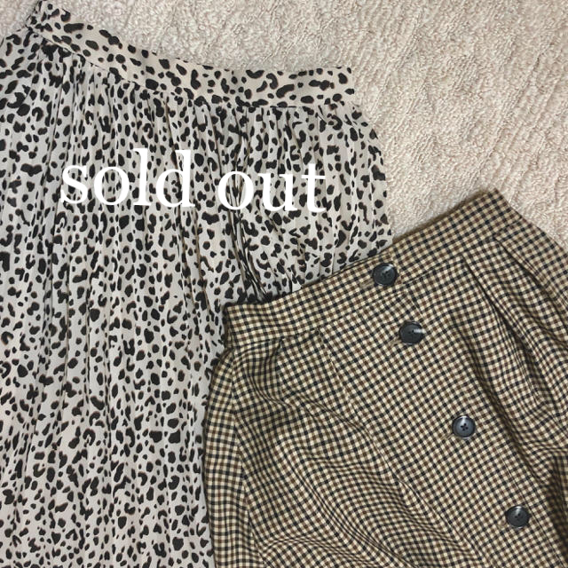 GU(ジーユー)のチェックフロントボタンスカート レディースのスカート(ロングスカート)の商品写真