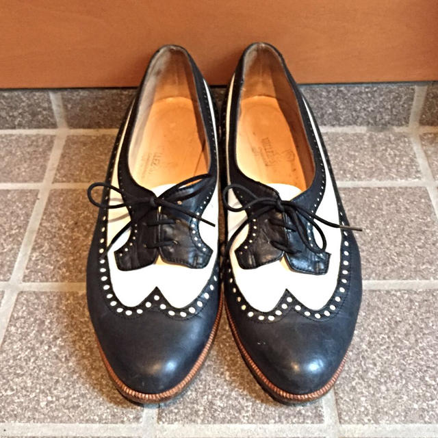 ヴィンテージ ウィングチップパンプス レディースの靴/シューズ(ローファー/革靴)の商品写真