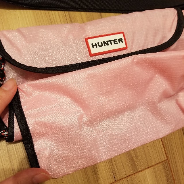 HUNTER サコッシュ ピンク ショルダーバッグ 2