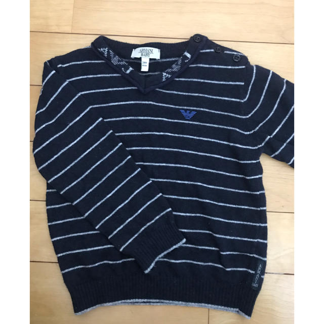 ARMANI JUNIOR(アルマーニ ジュニア)のARMANI baby セーター 24M 92cm キッズ/ベビー/マタニティのキッズ服男の子用(90cm~)(ニット)の商品写真