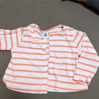 プチバトー(PETIT BATEAU)のプチバトーカーディガン18m(カーディガン/ボレロ)