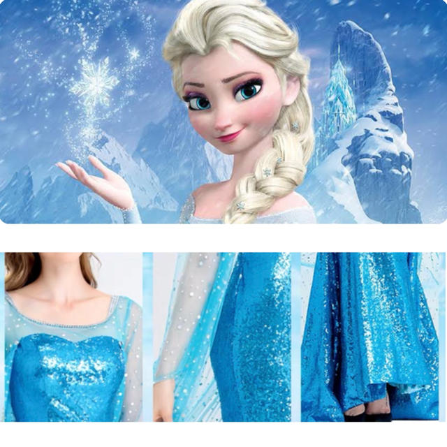 Disney エルサ 衣装 Sサイズ アナと雪の女王 コスプレの通販 By Hana 21 23日は週末セール ディズニーならラクマ