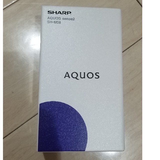 SHARP(シャープ)の新品未使用 AQUOS Sense2 SH-M08 イエロー スマホ/家電/カメラのスマートフォン/携帯電話(スマートフォン本体)の商品写真