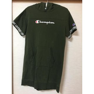 チャンピオン(Champion)のチャンピオン 秋服 女児 パーカー ワンピース 160cm 美品(ワンピース)