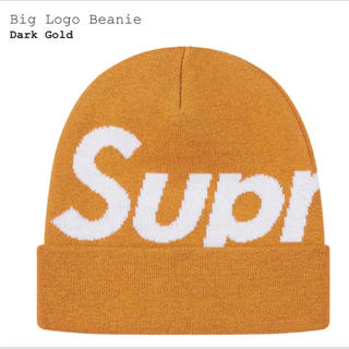 シュプリーム(Supreme)のSupreme Big Logo beanie gold(ニット帽/ビーニー)