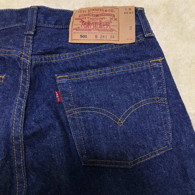 約34cm股上Levi’s デッドストック 501 W28 L34