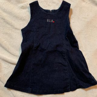 フーセンウサギ(Fusen-Usagi)のELLE フーセンウサギ デニム ワンピース 90(ワンピース)