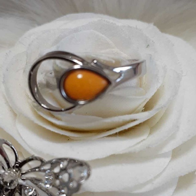 オレンジのリング レディースのアクセサリー(リング(指輪))の商品写真