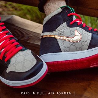 ナイキ(NIKE)の専用GUCCI×NIKE JORDAN 1超稀少The Shoe Surgeon(スニーカー)