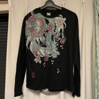 長袖和柄シャツ(Tシャツ/カットソー(七分/長袖))