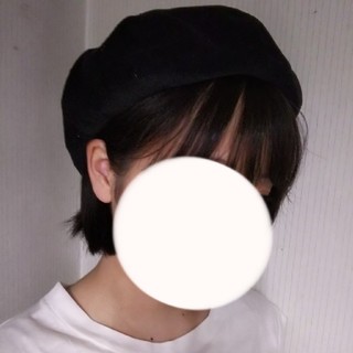 コーデュロイ ベレー帽 ブラック(ハンチング/ベレー帽)