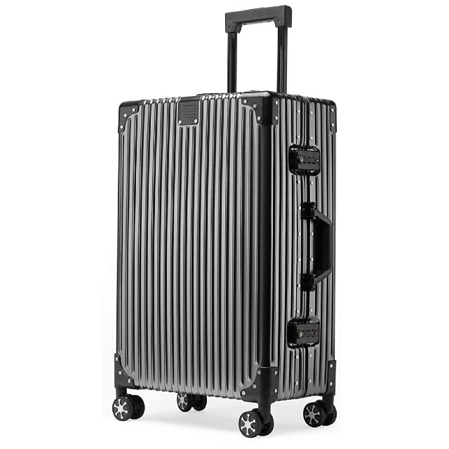 スーツケース アルミ合金ボディ TSAロック ４輪キャスター 旅行 XLサイズ