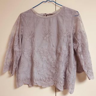 ダブルクローゼット(w closet)の花柄レースブラウス(シャツ/ブラウス(長袖/七分))