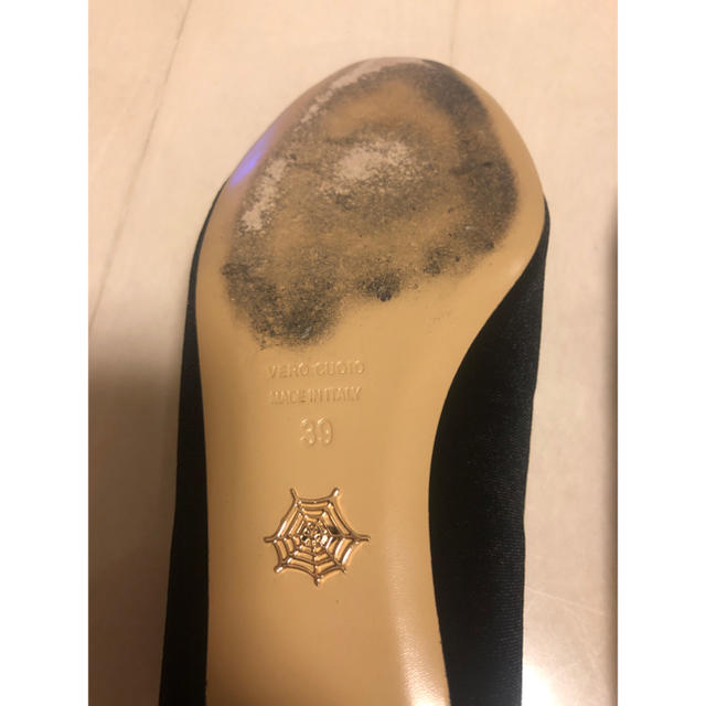 Charlotte Olympia(シャルロットオリンピア)のシャーロットオリンピア パンプス フラットシューズ キティ 黒  レディースの靴/シューズ(ハイヒール/パンプス)の商品写真