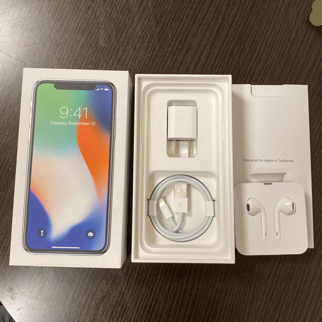 iPhone X 64gb simフリー☆シルバー