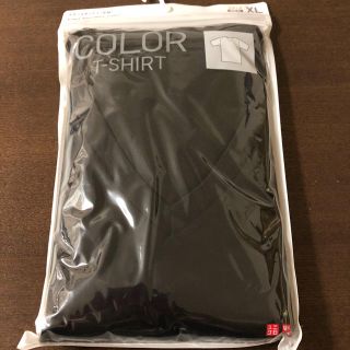 ユニクロ(UNIQLO)のユニクロ　メンズＶネックTシャツ　黒XL(Tシャツ/カットソー(半袖/袖なし))