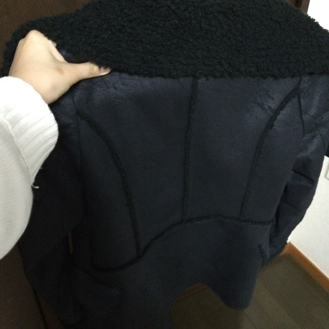 SLY(スライ)のスライ ムートンレザー レディースのジャケット/アウター(ライダースジャケット)の商品写真