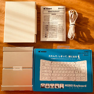 [美品]MOBO Keyboard 折りたたみ型 Bluetooth 日本語配列(PC周辺機器)