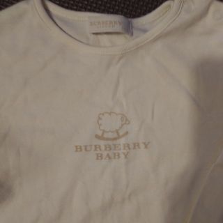 バーバリー(BURBERRY)のバーバリー　白　長袖　90サイズ(Tシャツ/カットソー)