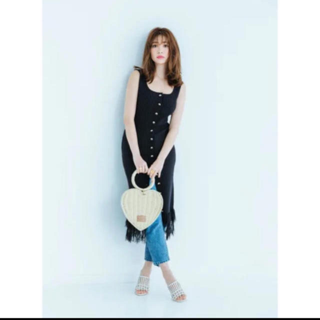 Herlipto♡こじはる着用✨Fringe Summer Knit Dress