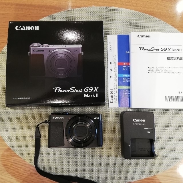 Canon(キヤノン)のCanon　PowerShot　G9X MarkⅡ　ブラック スマホ/家電/カメラのカメラ(コンパクトデジタルカメラ)の商品写真