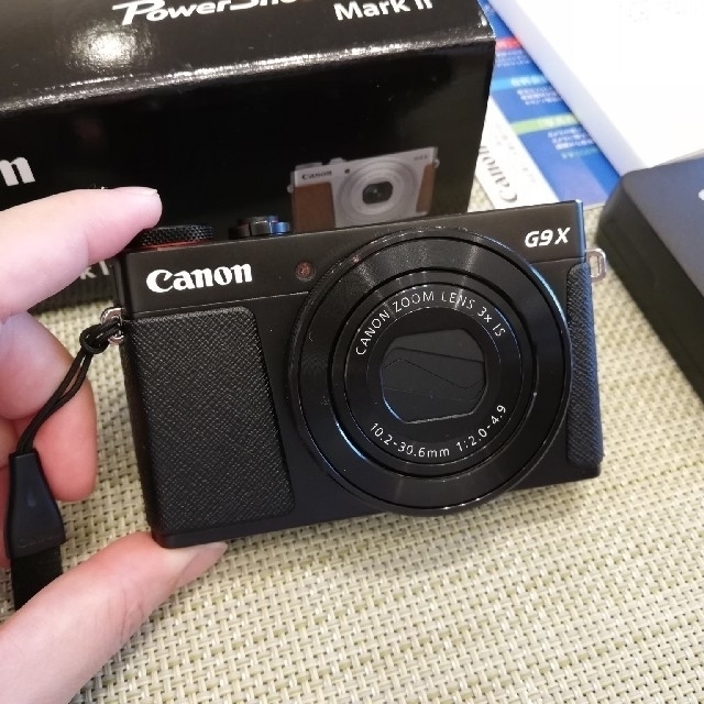 Canon(キヤノン)のCanon　PowerShot　G9X MarkⅡ　ブラック スマホ/家電/カメラのカメラ(コンパクトデジタルカメラ)の商品写真