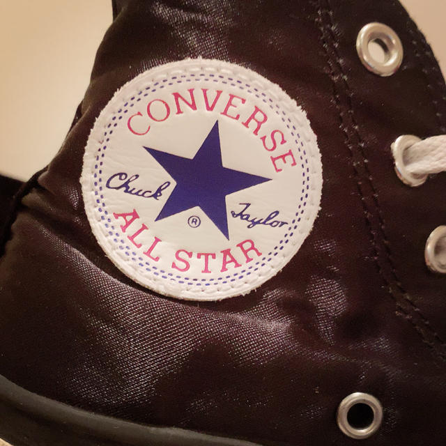 CONVERSE(コンバース)のコンバース  サテン　ブラック　スニーカー レディースの靴/シューズ(スニーカー)の商品写真