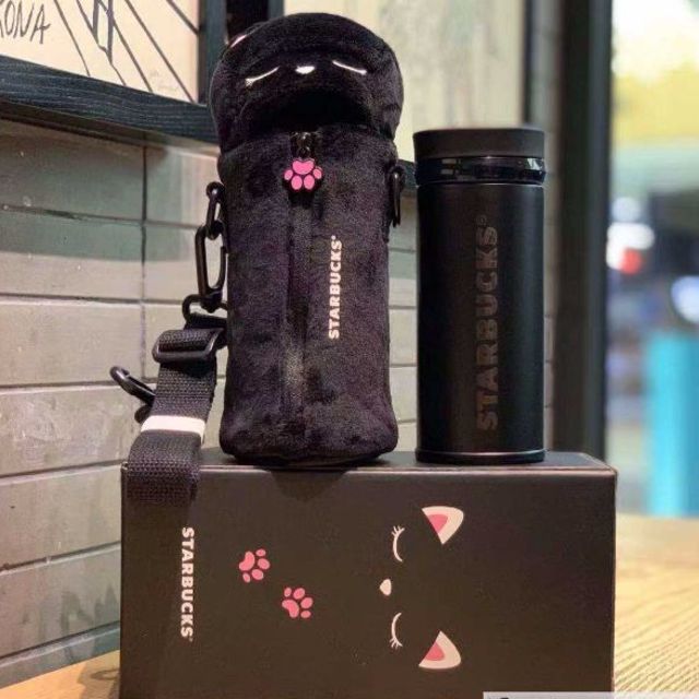 Starbucks Coffee - スタバ サーモス 猫の手 ステンレスボトル 黒 猫 カバー 最安値の通販 by 海外スターバックス公式