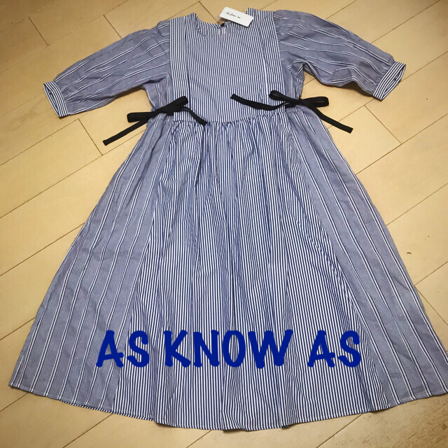 【美品】asknowas アズノウアズ　スカーフワンピース