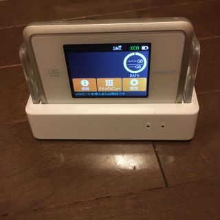 エヌイーシー(NEC)のWiMAX2+ WX03 SpeedWi-Fi NEXT クレードル付き(その他)