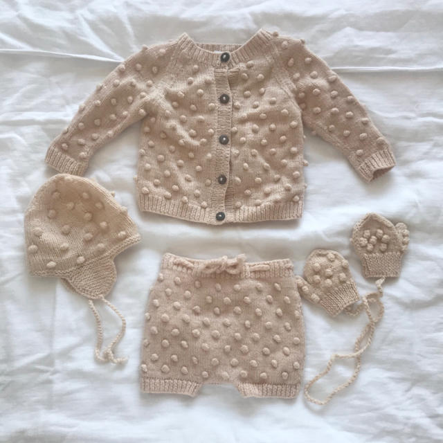 Caramel baby&child (キャラメルベビー&チャイルド)のShirley Bredal popcorn Knit SET キッズ/ベビー/マタニティのベビー服(~85cm)(カーディガン/ボレロ)の商品写真