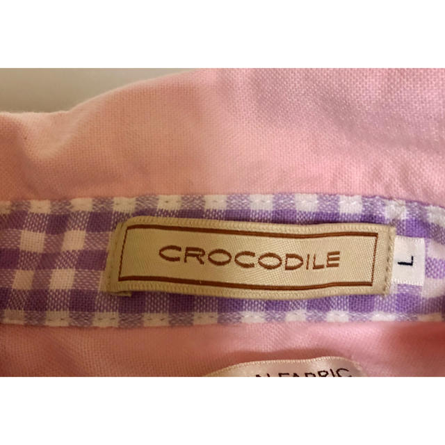 Crocodile(クロコダイル)のクロコダイル オシャレ シャツ 薄ピンク レディースのトップス(シャツ/ブラウス(長袖/七分))の商品写真