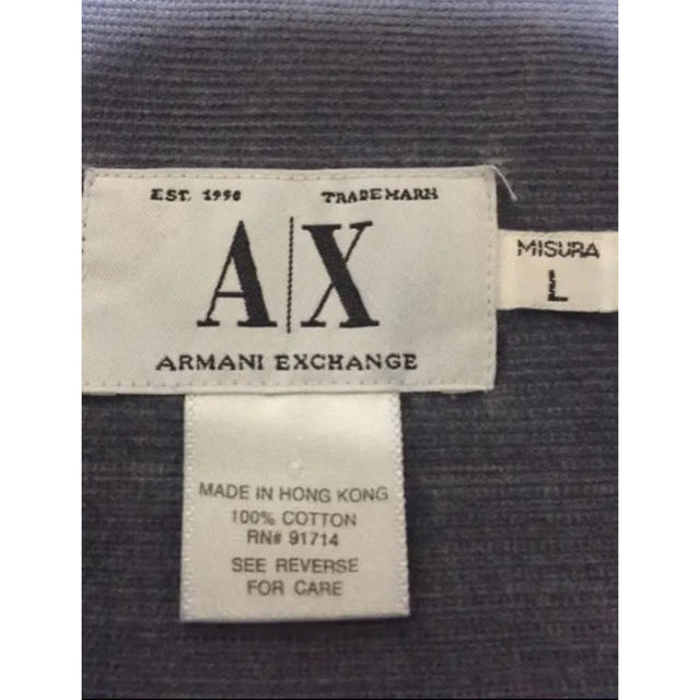 ARMANI EXCHANGE(アルマーニエクスチェンジ)のアルマーニ エクスチェンジ 細コール デニム風シャツ メンズのトップス(シャツ)の商品写真