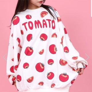 プニュズ(PUNYUS)の新品 TOMATO スウェット 渡辺直美 スエット punyus パーカー 4(トレーナー/スウェット)