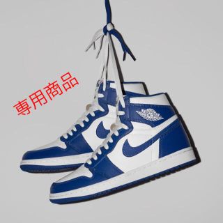 ナイキ(NIKE)のAIR JORDAN 1 RETRO HIGH OG STORM BLUE(スニーカー)