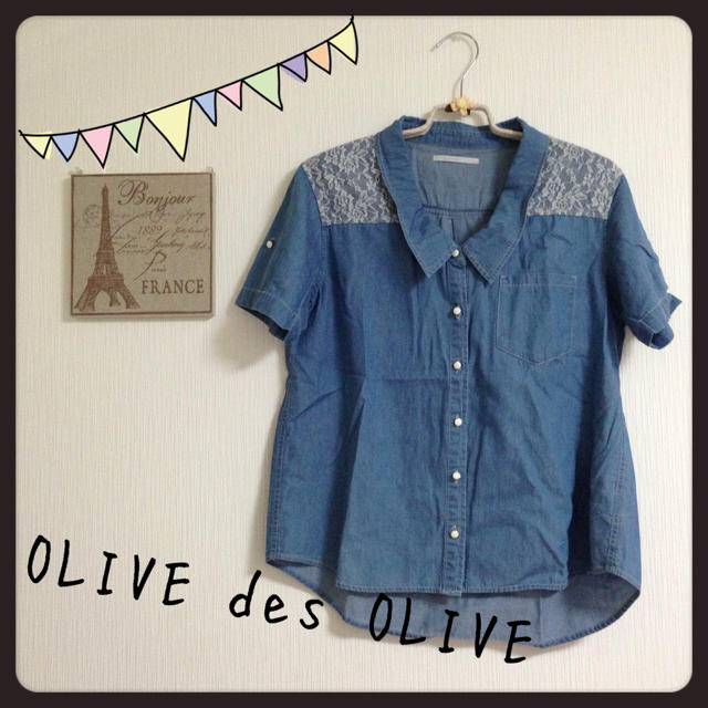 OLIVEdesOLIVE(オリーブデオリーブ)のOLIVE des OLIVE シャツ レディースのトップス(シャツ/ブラウス(半袖/袖なし))の商品写真