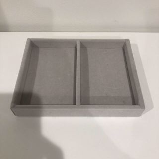 ムジルシリョウヒン(MUJI (無印良品))の無印 アクリルケース用 ベロア内箱仕切  アクセサリー トレー ケース グレー(小物入れ)