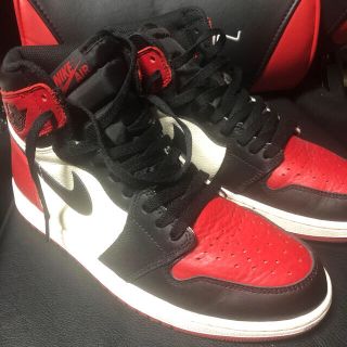 ナイキ(NIKE)のair jordan 1 high bred toe(スニーカー)