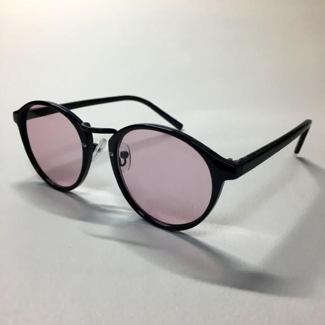 雑誌記載！ボストン ピンクパープルレンズ レディースのファッション小物(サングラス/メガネ)の商品写真